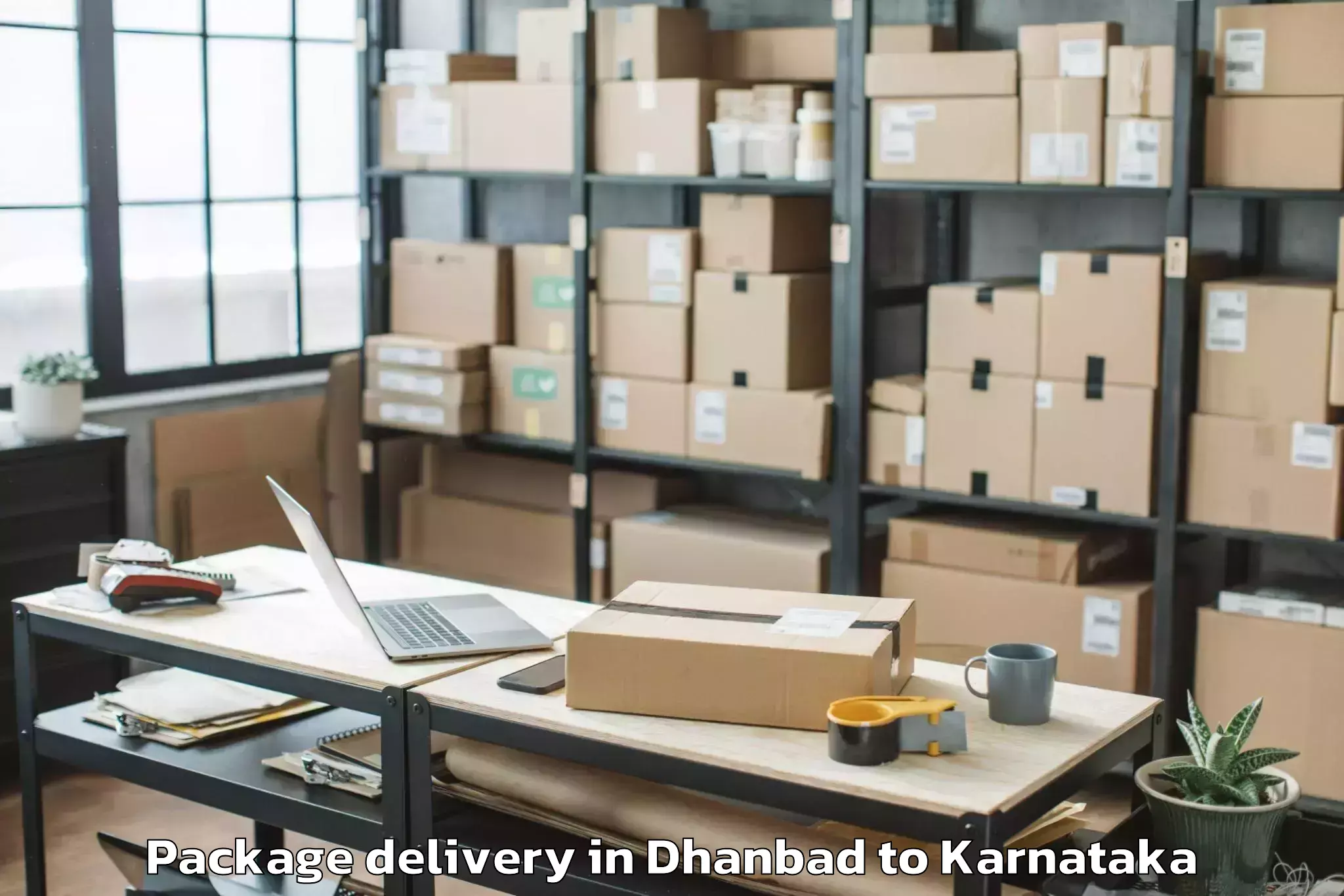 Professional Dhanbad to Hagaribommanahalli Package Delivery